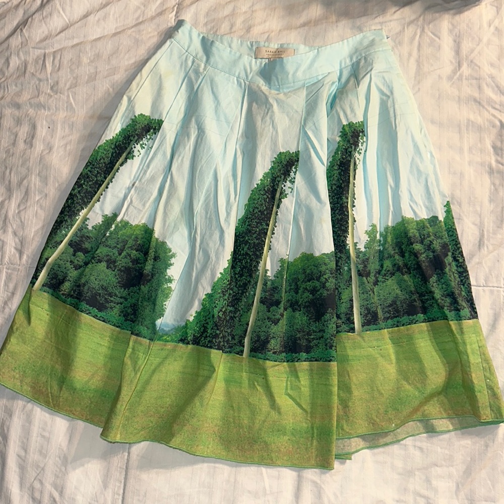 Anthro Sara Ball Photography Skirt